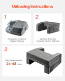 Extra Large Lap Desk Pillow with Pockets and Cup Holder, Laptop Pillow with Memory Foam Bed Rest