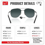 Ray-Ban RB8097 WILLIAM TITANIUM Sunglasses with Official Eyewear Kit