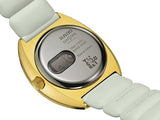 Rado - DiaStar Original Open Heart - Unisex Automatic Swiss Watch - 38mm Oval Black Dial - Grey Rubber Bracelet - R12165155