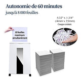 18-Sheet Shredders for Home Office Heavy Duty P-4 Security Level Crosscut Paper Shredder Paper
