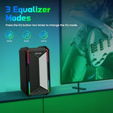 Computer Speakers for Music and Gaming, DC Adapter Powered Speakers for Desktop PC or Laptop