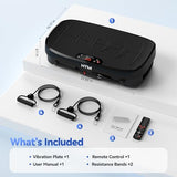 HTM Vibration Plate Exercise Machine - 330lbs Weight Capacity, 120 Speed Levels, Full Body Workout Shake Board for Home Fitness, Toning and Wellness