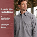 SRsafety Hi Vis FR Shirts for Men 7.0oz Flame Retardant Welding Work Shirt
