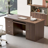 GuoTizyn 55 in 63 in Farmhouse Office Desk,Heavy Duty Business Computer Desk