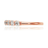 Oseew 0.35CT Lab Grown Diamond Wedding Band For womens Stackable Bands and Wedding Rings Eternity Band Ring for women (rose gold)
