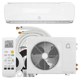 GarveeHome 9000 BTU Mini Split AC/Heating System, 19 SEER2 6-in-1 Inverter Split System Air Conditioners, Ductless Heat Pump Wall Mount AC Unit Cool Up to 450 Sq. Ft, Installation Kits, 115V