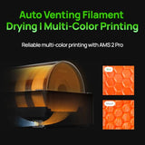 Bambu Lab P2S Combo, P2S 3D Printer & AMS 2 Pro, Multi-Color 3D Printing
