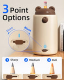 Fully Automatic Pencil Sharpener, Electric Pencil Sharpener for Kids, Auto in & Out, Rechargeable Pencil