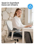 Benazcap Large Memory Foam Office Chair Cushion Seat Pad, Ergonomic Seat Cushion for Sciatica