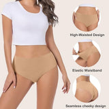 Jasmolly Camel Proof Seamless Underwear for Women 3 Packs No Show Invisible Cheeky Panty Liners Workout Gym Yoga Panties
