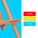 20 Inch Tabletop Easel: 12 Pack Beech Wood Easel for Painting - Display Table Top