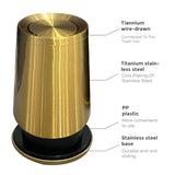 LEASYLIFE 8L/2.1GALbrass Garbage can with Swing lid，Brushed Nickel Gold Trash can,Matte Gold Trash can for Bathroom
