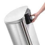 Heavy Duty Hands-Free Stainless Steel Commercial/Kitchen Step Trash Can