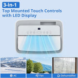 Portable Air Conditioners, 14000 BTU Air Conditioner for 750 Sq. Ft, Dehumidifying & Fan, Quiet Operation and Easy Mobility, Remote Control for Home & Office