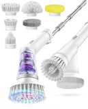 Lichffy 6-in-1 Cordless Electric Spin Scrubber with Long Handle