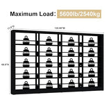 OSEILLC 5-Tier Black Bookshelf, Metal with Adjustable Storage Shelves, Freestanding Bookcases and Bookshelves