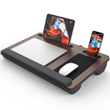 Potuopy Lap Desk - Up to 17” Laptop with Wrist Rest, Portable Handle, 2 Self
