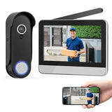 Wireless Smart Video Doorbell System,7" Touchscreen Display,1080P Video Doorbell Camera with Motion Detection