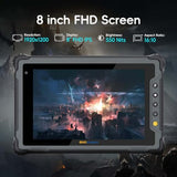 ONERugged Rugged Tablet with Barcode Scanner M80J, 8 inch Windows 11 Pro Enterprise Tablet w/Honeywell N4680 Scan Engine