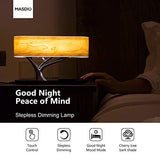 AMPULLA Masdio by Ampulla Bedside Lamp with Bluetooth Speaker and Wireless Charger, Table Lamp Desk Lamp