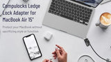 Compulocks Ledge Lock Adapter for MacBook Air 15 Inch M1-M5 - Combination Cable Lock, Durable Anti-Theft Security for Laptop, Office, and Home Use - Silver