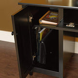 Edge Water Computer Desk with Storage Drawers, Home Office Desk, in Estate Black
