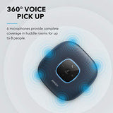 PowerConf Speakerphone, Zoom Certified Conference Speaker with 6 Mics, 360° Enhanced Voice Pickup, 24H Call Time, Bluetooth 5.3, USB C