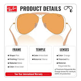 Ray-Ban x Dolce Gabbana Edition RB3138M SHOOTER Aviator Sunglass with Kit