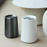 LEASYLIFE 8L/2.1GALbrass Garbage can with Swing lid，Brushed Nickel Gold Trash can,Matte