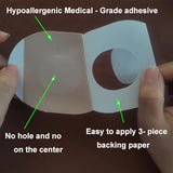 35 Packs CGM Adhesive Patches for Freestyle Libre 1/2/3, Guardian 3/4, Stelo, Enlite & G7 Sensor Patches | Waterproof Breathable Overpatch | no Glue & no Hole on the Center Tan CGM Sensor Cover