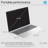 HP 15.6" Laptop Computer, Intel N100 Quad-Core 3.4GHz