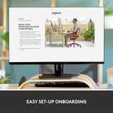 Wireless Ergonomic Qwerty Keyboard - Split Keyboard, Windows/Mac,Black Logitech