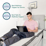 Sleepyhead Twin XL 2 Inch Mattress Topper Super, Thick Cooling Gel & Copper-Infused Memory Foam for College Dorm