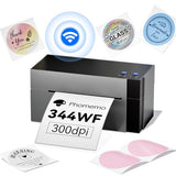 Label Printer, [Upgraded] 300DPI Shipping Thermal Labels Printer for Shipping Packages, 4x6 Label Printers Compatible with iOS