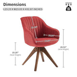 Art Leon Desk Chair No Wheels - Mid Century Modern Office Chair
