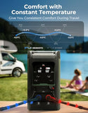 KEMIMOTO Portable Water Heater Thermostatic, Propane Water Heater with Pump, Max 100 Mins 3s Instant Hot 20,000 BTU, 4000mAh Rechargeable Battery, Suits for Outdoor Camping Cleaning