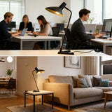 Desk Lamp Metal Modern Table Lamp 22", Adjustable Neck (4000K) with Adjustable Switch