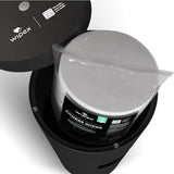 Wipex Matte Black Wipe Dispenser Stand with Trash Bin