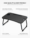 Laptop Bed Desk, Foldable Lap Desk, Portable Lap Table, Laptop Stand with Cup Holder