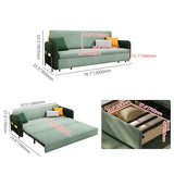 Homary Sleeper Sofa Bed 79", Velvet Convertible Sofa Bed Couch with Storage Drawers & Side Pockets