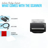 FI-7160 Fujitsu Document Scanner - Duplex - Scanners for Computers with 24V & USB 3.0 Cable, 8.5 X 14 in, 600 DPI