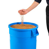 PRO&Family 15 Pack 20 Gallon Blue Round Commercial Trash Can with Lid