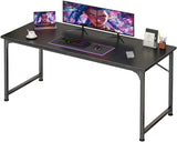 PRAISUN 55 Inch Computer Desk, Home Office Desk with Spacious Desktop, Modern Gaming Desk