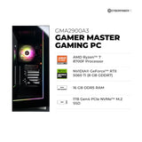 CyberPowerPC Gaming PC, AMD Ryzen 7 8700F, GeForce RTX 5060 Ti 8GB