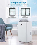 Portable Air Conditioners 12,000 BTUs, Room AC Unit Portable With 4 Modes, Cool/Dehumidifier/Fan/Sleep Mode/24Hrs Timer, Remote Controller,Up to 550 Sq.Ft