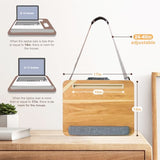 Lap Desk for Laptop Stand with Cushion, Adults with Storage Fits Up to 15.6in, Combines Features Bag and Pillow Table by Travel