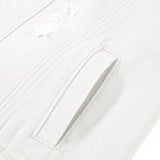 Hixiaohe Spring Summer Jean Jacket for Women Trendy Half Sleeve Button Down Short Denim Jacket Retro Cropped Trucker Coat