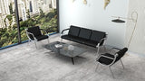 3-Seat Office Reception Waiting Room Chairs - Guest & Reception Chairs for Salon