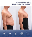 TAILONG Waist Trainer Corset for Men Weight Loss Tummy Trimmer Compression Shaper Abdomen Sweat Wrap (Black, M)