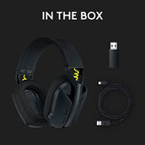 Wireless Bluetooth Gaming Headset - Lightweight, built-in mics, 18h battery, compatible- Black Logitech G